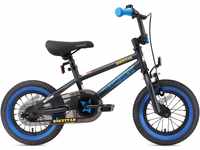 BMX-Rad BIKESTAR Fahrräder Gr. 19 cm, 12 Zoll (30,48 cm), schwarz Kinder...