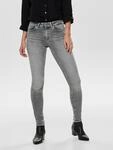 ONLY Skinny-fit-Jeans "ONLBLUSH MID SK ANK RW REA0918 NOOS" mit ausgefranstem Saum