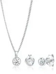 Schmuckset ELLI "Basic Solit&auml;r 925 Sterling Silber, mit Kristallen von Swarovski",