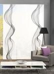 HOME WOHNIDEEN Schiebegardine "ALBERTA" Klettband 3 Stk. tlg. HxB: 245x60,