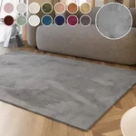 Hochflor-Teppich ESPRIT "Alice ESP-4377, Kunstfell" Gr. 31, grau, B:130cm H:25mm