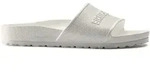 Sandale BIRKENSTOCK "Barbados", Damen, Gr. 41, wei&szlig;, Obermaterial: 100% Synthetik