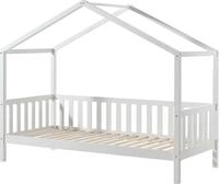 Vipack Hausbett "Dallas, mit Dachaufbau, Kiefer massiv, stabil gebaut" B/H/T ca.