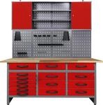 ONDIS24 Werkstatt-Set "Konny" 160 cm, h&ouml;henverstellbar, inkl. Hakenset
