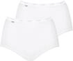 sloggi Maxislip "Basic+" 2er Pack, perfekter Sitz, Baumwollmix, elastisch, weiche