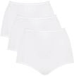 Slip SLOGGI "Slip 3er Pack", Damen, Gr. 48, wei&szlig;, Obermaterial: 96% Baumwolle CO. 4%