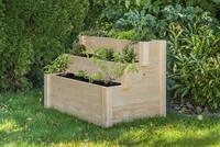 Hochbeet BM MASSIVHOLZ "Douglasie", beige (natur), B:106cm H:76cm T:73cm,