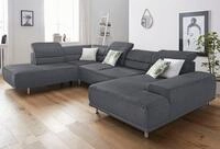 sit&more Wohnlandschaft "Mariola U-Form" mit Federkern, inklusive Kopfteil- und