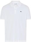 Poloshirt LACOSTE, Herren, Gr. 7, wei&szlig;, Jersey, Obermaterial: 100% Baumwolle,