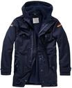 Allwetterjacke BRANDIT "Brandit Herren BW Flag Parka", Herren, Gr. 52, blau (navy),