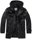 Allwetterjacke BRANDIT "Brandit Herren BW Flag Parka", Herren, Gr. 54, schwarz, 100%