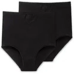 Maxislip SCHIESSER "Cotton Essentials", Damen, Gr. 50, 000, schwarz, Feinripp,