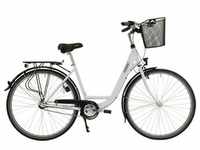 Cityrad HAWK BIKES "HAWK City Wave Premium Plus White" Fahrräder Gr. 48 cm, 28...