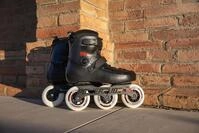 Inlineskates POWERSLIDE "Zoom Black 100" Gr. 39, rot (rot, schwarz, wei&szlig;),