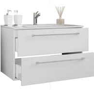 VCM Waschtisch "2-tlg. Waschplatz Waschtisch Badinos 2 Schublade" 2 Stk. tlg.