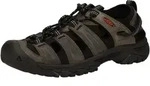 Sandale KEEN "TARGHEE III S", Herren, Gr. 44, grau (grau, schwarz), Leder, Schuhe