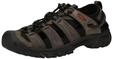 Sandale KEEN "TARGHEE III S", Herren, Gr. 44, grau (grau, schwarz), Leder, Schuhe