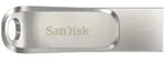 SANDISK USB-Stick "Ultra Dual Luxe", silber (silberfarben), 1TB GB, USB-Sticks