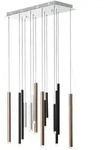 BRILLIANT Pendelleuchte "Cembalo", braun (braun, kaffee), 14, H: 180cm, 1 Stk.,