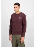 Sweater ALPHA INDUSTRIES "Basic Sweatshirt SL", Herren, Gr. S, rot (deep maroon),