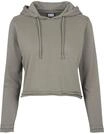URBAN CLASSICS Rundhalspullover "Urban Classics Damen Ladies Cropped Terry Hoody" 1