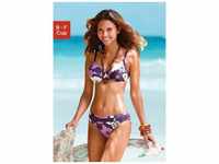 Bügel-Bikini LASCANA Gr. 38, Cup E, lila (lila, bedruckt) Damen Bikini-Sets Ocean
