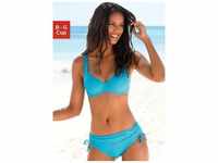 Bügel-Bikini LASCANA Gr. 42, Cup B, blau (türkis) Damen Bikini-Sets Ocean...