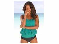 Oversize-Tankini LASCANA Gr. 36, N-Gr, grün (mint) Damen Bikini-Sets Ocean Blue
