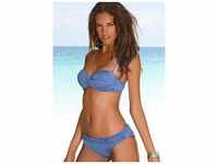 Bügel-Bandeau-Bikini LASCANA Gr. 34, Cup A, blau (hellblau) Damen Bikini-Sets Ocean