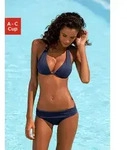 LASCANA Triangel-Bikini im Nacken zu binden, wattierte Cups, mit eingearbeiteten