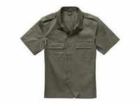 Langarmhemd BRANDIT "Brandit Herren Short Sleeves US Shirt" Gr. M, US-Größen, grün