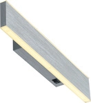 LED Wandleuchte "DELTA", silber (aluminiumfarben eloxiert), 2, H: 3,4cm, 1...