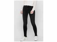 Ankle-Jeans ONLY "ONLBLUSH LIFE" Gr. XS, Länge 32, schwarz (black denim) Damen Jeans