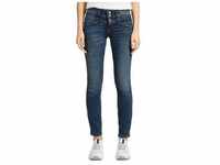 Slim-fit-Jeans TOM TAILOR "Alexa Slim" Gr. 28, Länge 30, blau (random bleached)