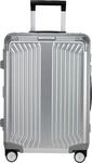Samsonite Hartschalen-Trolley "LITE-BOX ALU" 40 l 4 Rollen aus Aluminium, mit...