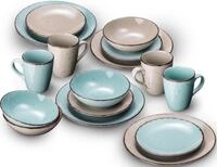 Kombiservice ARTE VIVA "Geschirr-Set, Service Puro", blau (t&uuml;rkis, beige), 32,