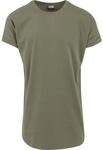 T-Shirt URBAN CLASSICS "Urban Classics Herren Long Shaped Turnup Tee", Herren, Gr. M,