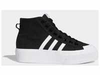 Sneaker ADIDAS ORIGINALS "NIZZA PLATFORM MID" Gr. 40,5, schwarz-weiß (core...