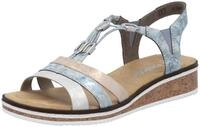 Rieker Riemchensandale, Sommerschuh, Sandalette, Keilabsatz, mit dezenter