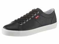 Sneaker LEVI'S "WOODWARD" Gr. 41, schwarz-weiß (schwarz, weiß) Herren Schuhe