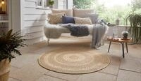 NORTHRUGS Teppich "Almendro" rund 6 mm H&ouml;he Sisal Optik, Robust, Pflegeleicht,
