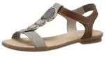 Rieker Riemchensandale, Sommerschuh, Sandalette, Blockabsatz, mit angesagtem