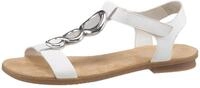 Riemchensandale RIEKER, Damen, Gr. 38, wei&szlig;, Lederimitat, unifarben, Schuhe