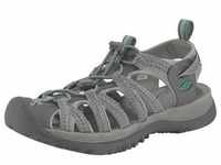 Sandale KEEN "WHISPER" Gr. 39, bunt (hellgrau, grün) Schuhe Schnürsandalen