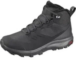 Wanderschuh SALOMON "OUTsnap CSWP W", Damen, Gr. 42, schwarz, Synthetik, Textil,