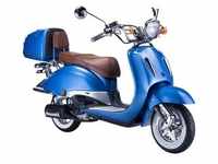 Mofaroller GT UNION "Strada" Motorroller & Mofas blau Mofas mit Topcase