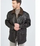 Ledermantel JCC "41607", Herren, Gr. 52, braun, Obermaterial: 100% Lammleder;...