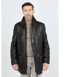 Ledermantel JCC "41607", Herren, Gr. 58, schwarz, Obermaterial: 100% Lammleder;