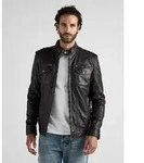 Bikerjacke JCC "1101019-2", Herren, Gr. 3XL, braun, Obermaterial: 100% Leder Lamm.