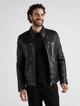 Lederjacke JCC "40700", Herren, Gr. 50, schwarz, Obermaterial: 100% Lammnappa;